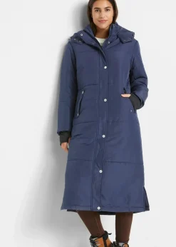 bonprix Jacken & Mäntel|Nachhaltigere Materialien|Funktions-Steppmantel mit isolierender Wärmetechnologie dunkelblau