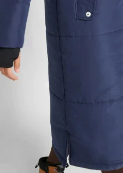 bonprix Jacken & Mäntel|Nachhaltigere Materialien|Funktions-Steppmantel mit isolierender Wärmetechnologie dunkelblau