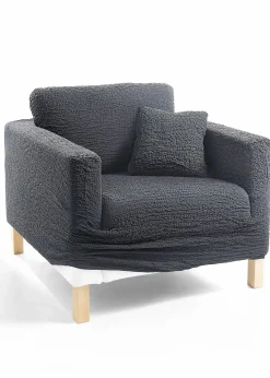 bpc living bonprix collection Hussen & Sofaüberwürfe|GAICO Husse mit Crincle Design anthrazit