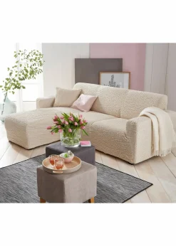 bpc living bonprix collection Hussen & Sofaüberwürfe|GAICO Husse mit Crincle Design creme