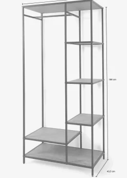 bonprix Garderoben|Garderobe natur/schwarz