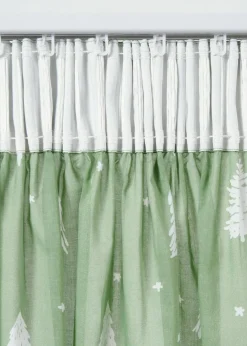 bonprix Gardinen|Weihnachtsdeko & -Textilien·Gardinen|Gardine aus Bio Baumwolle (1er Pack) dunkelgrün