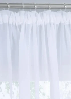 bpc living bonprix collection Gardinen|Gardine aus feiner Batist Struktur (1er Pack) weiß