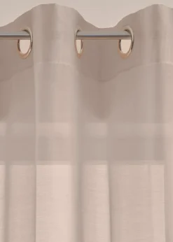 bpc living bonprix collection Gardinen|Gardine aus feiner Batist Struktur (1er Pack) taupe