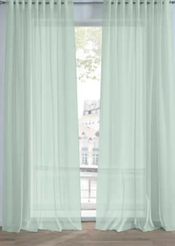 Gardine aus feiner Batist Struktur (1er Pack)|bpc living bonprix collection Clearance