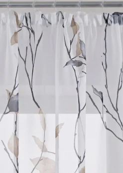 bonprix Gardinen|Gardine aus leichtem Voile (1er Pack) weiß/sand/grau