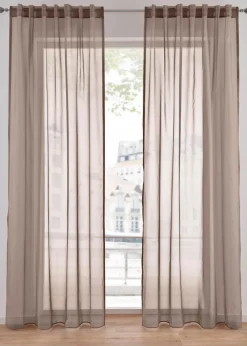 Gardine aus leichtem Voile mit verdeckten Schlaufen (1er Pack)|bonprix Hot