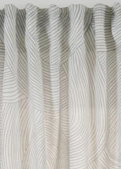 bonprix Gardinen|Gardine aus nachhaltigem Material (1er Pack) weiß/grau