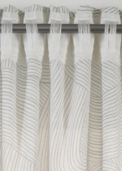bonprix Gardinen|Gardine aus nachhaltigem Material (1er Pack) weiß/grau