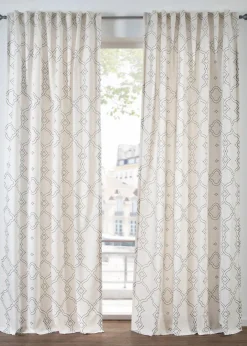 bonprix Gardinen|Gardine aus recyceltem Polyester (1er Pack) grau