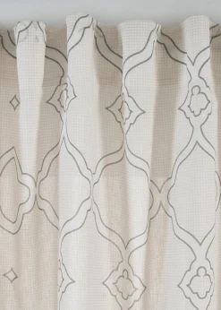 bonprix Gardinen|Gardine aus recyceltem Polyester (1er Pack) grau