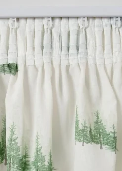 Gardine mit bedruckten Tannenbäumen (1er Pack)|bonprix Best