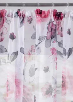 Gardine mit Blumenmuster mit recyceltem Polyester (1er Pack)|bonprix