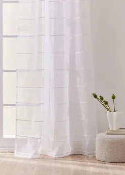 Gardine mit 3D Streifen (1er Pack)|bonprix Discount