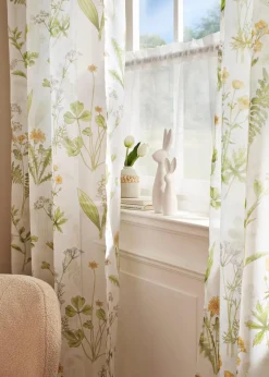 Gardine mit floralem Druck (1er Pack)|bonprix Hot