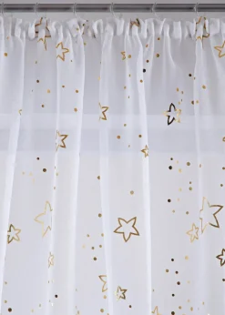 Gardine mit Glanz Sternen (1er Pack)|bonprix