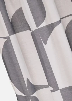 bonprix Gardinen|Gardine mit grafischem Druck aus recycelten Polyester (1er Pack) schwarz/weiß