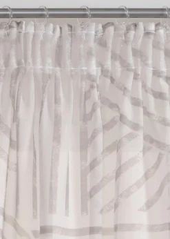 bonprix Gardinen|Gardine mit grafischem Druck (1er Pack) taupe