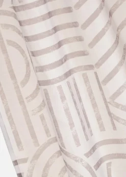 bonprix Gardinen|Gardine mit grafischem Druck (1er Pack) taupe