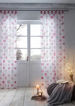 Gardine mit Herz Druck (1er Pack)|bonprix Best