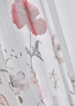 Gardine mit recyceltem Polyester mit Blumen Druck (1er Pack)|bonprix Discount