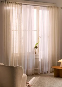 bonprix Gardinen|Gardine mit Struktur, in vielen Größen (1er Pack) dunkelbraun