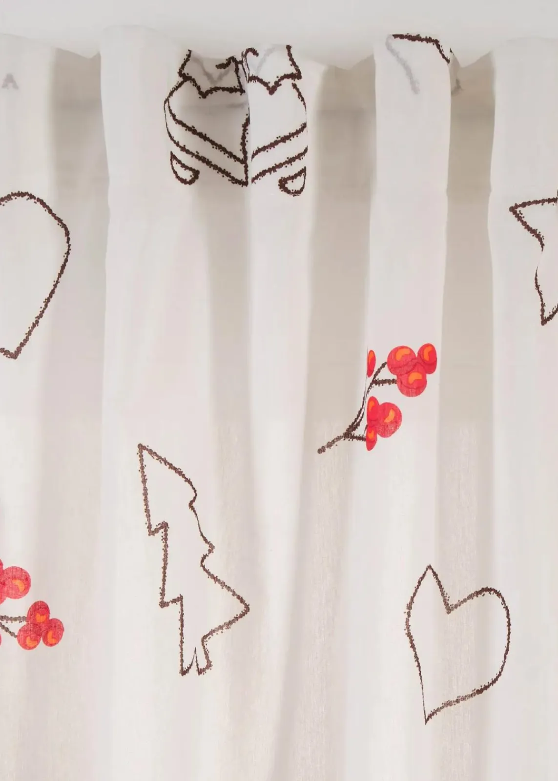 Gardine mit weihnachtlichem Design (1er Pack)|bonprix Outlet