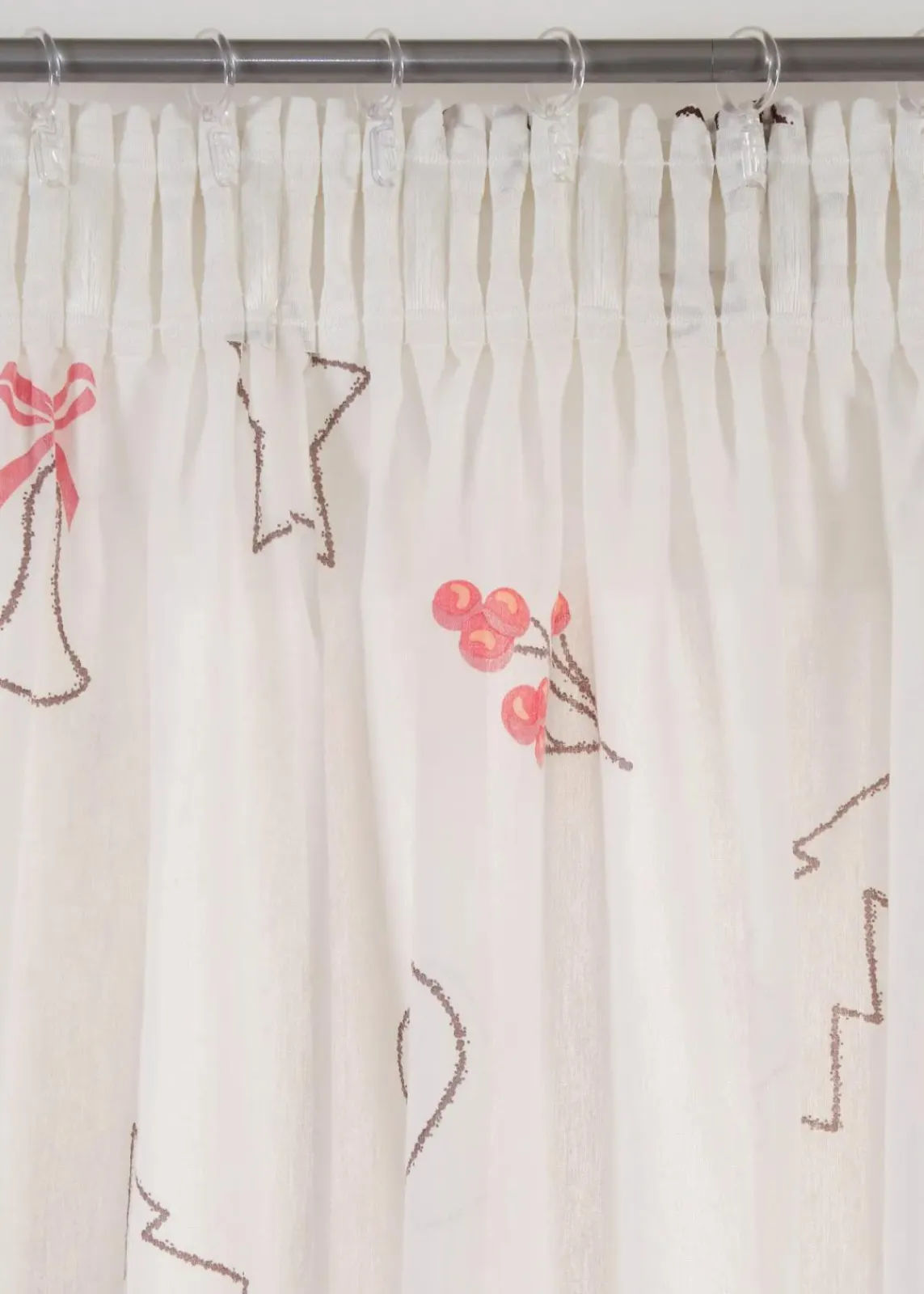 Gardine mit weihnachtlichem Design (1er Pack)|bonprix Outlet