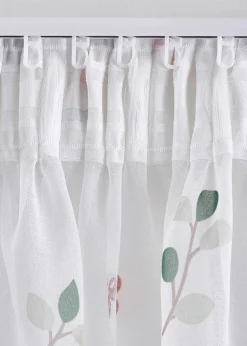 bonprix Gardinen|Weihnachtsdeko & -Textilien·Gardinen|Gardine mit Weihnachtsmotiv (1er Pack) weiß/grün/rot