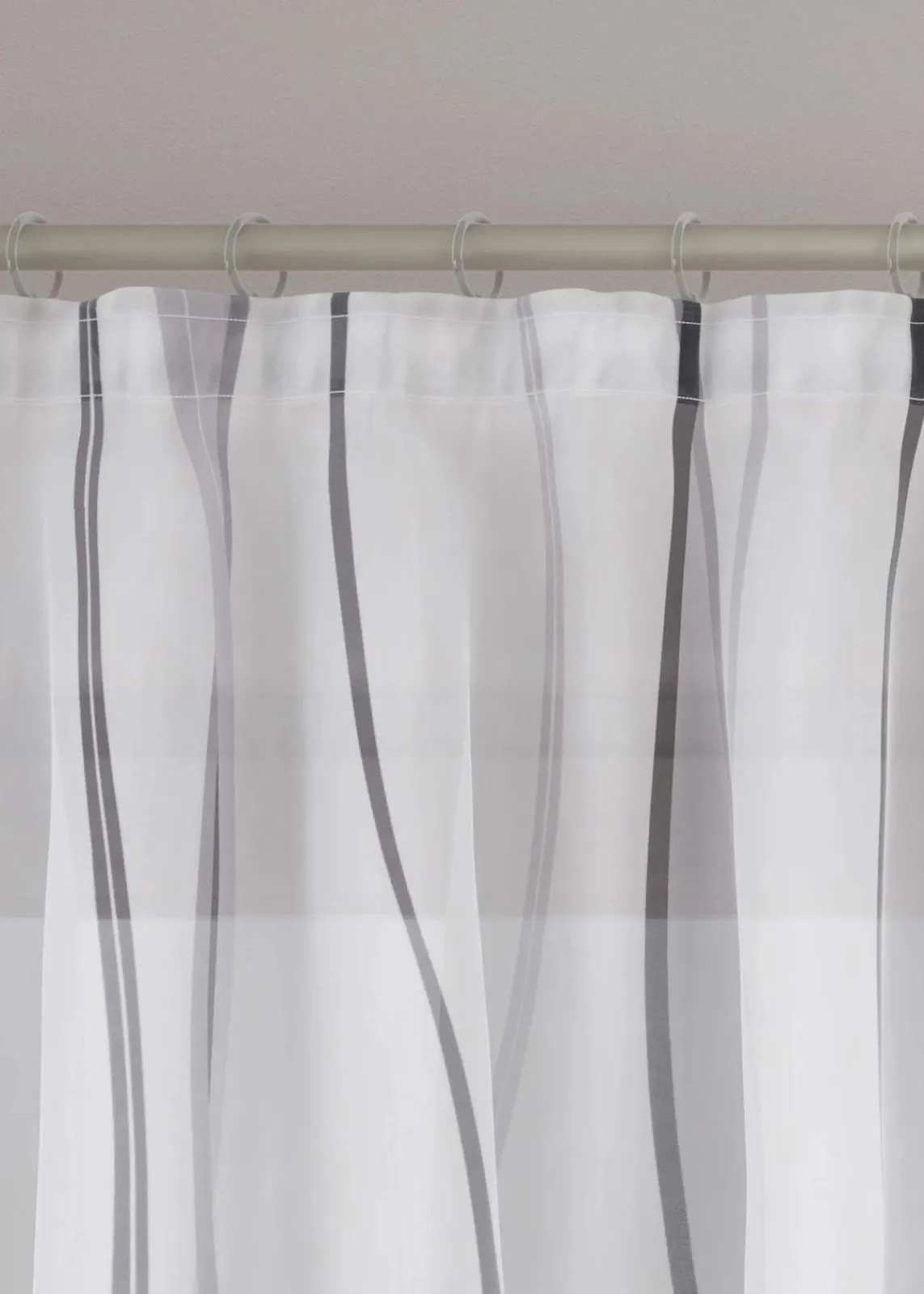 Gardine mit Wellenmuster (1er Pack)|bonprix