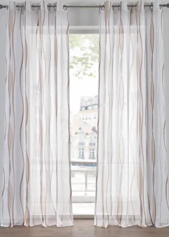 Gardine mit Wellenmuster (1er Pack)|bonprix Discount