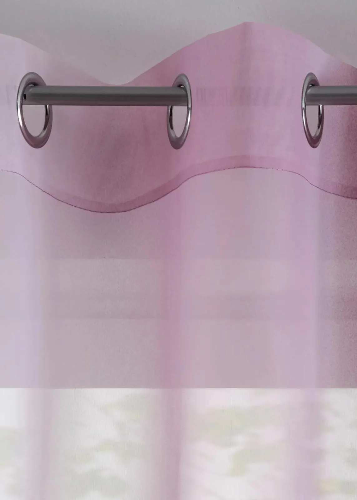 bonprix Gardinen|Gardinen aus leichtem Voile, auch in extralang (2er Pack) mauve