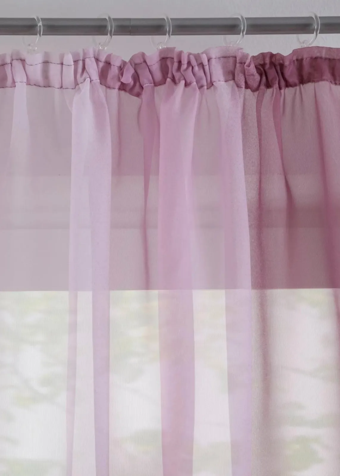 bonprix Gardinen|Gardinen aus leichtem Voile, auch in extralang (2er Pack) mauve