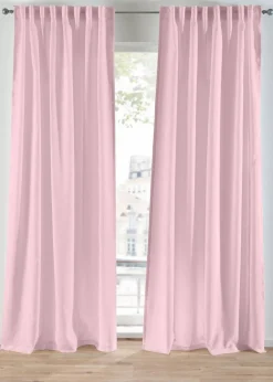 bonprix Gardinen|Gardinen aus recyceltem Material (2er Pack) hellrosa
