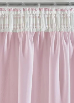 bonprix Gardinen|Gardinen aus recyceltem Material (2er Pack) hellrosa