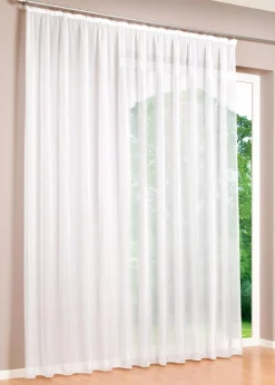 bpc living bonprix collection Gardinen Stores|Gardinen Store aus feiner Sable Struktur weiß