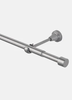 bonprix Gardinenstangen & -Zubehör|Gardinenstange ausziehbar für Wand-und Deckenmontage silber