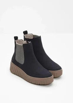 Rieker Schuhe & Accessoires In Spezialgrößen·Schuhe In Übergröße|Schuhe & Accessoires In Spezialgrößen·Elastischer Schaft|Gefütterte Komfort-Boots dunkelblau