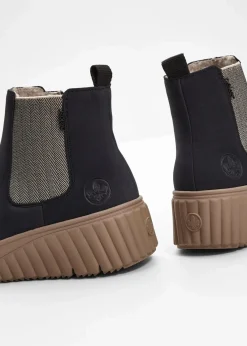 Rieker Schuhe & Accessoires In Spezialgrößen·Schuhe In Übergröße|Schuhe & Accessoires In Spezialgrößen·Elastischer Schaft|Gefütterte Komfort-Boots dunkelblau