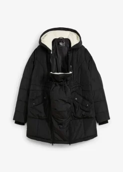 bonprix Bekleidung·Blazer|Umstandsmode|Gefütterte Umstandsjacke mit Baby-Einsatz schwarz