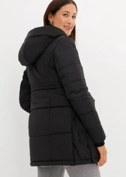 bonprix Bekleidung·Blazer|Umstandsmode|Gefütterte Umstandsjacke mit Baby-Einsatz schwarz