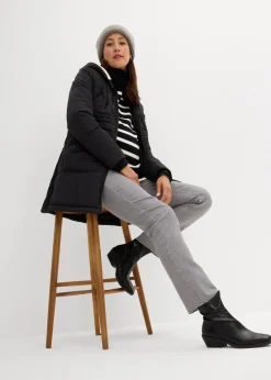 bonprix Bekleidung·Blazer|Umstandsmode|Gefütterte Umstandsjacke mit Baby-Einsatz schwarz