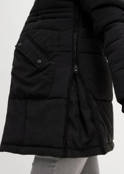 bonprix Bekleidung·Blazer|Umstandsmode|Gefütterte Umstandsjacke mit Baby-Einsatz schwarz