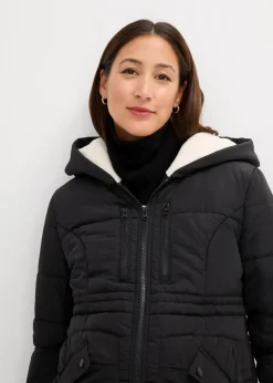 bonprix Bekleidung·Blazer|Umstandsmode|Gefütterte Umstandsjacke mit Baby-Einsatz schwarz