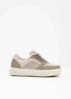 Rieker High Heels|Komfortschuhe|Gefütterter Komfort-Plateau-Sneaker beige