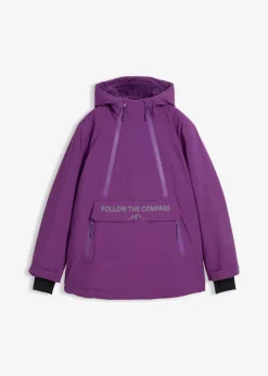 bonprix Jacken & Mäntel|Sportbekleidung|Gefütterter Windbreaker tiefviolett
