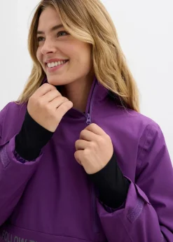 bonprix Jacken & Mäntel|Sportbekleidung|Gefütterter Windbreaker tiefviolett