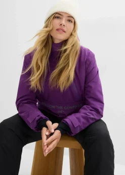 bonprix Jacken & Mäntel|Sportbekleidung|Gefütterter Windbreaker tiefviolett