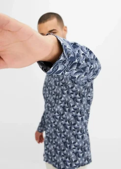 gemustertes Langarmhemd|bonprix New