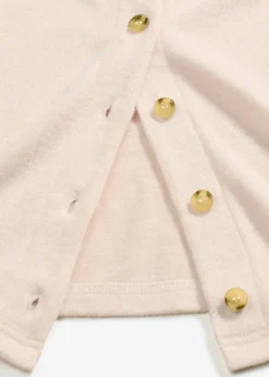 bonprix Pullover & Strickjacken|Zweiteiler & Sets|Gerippte Feinstrickjacke kieselbeige meliert